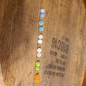 Six pair of post earrings